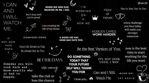 Motivational black aesthetic wallpaper | Positive quotes wallpaper, Laptop wallpaper quotes ...