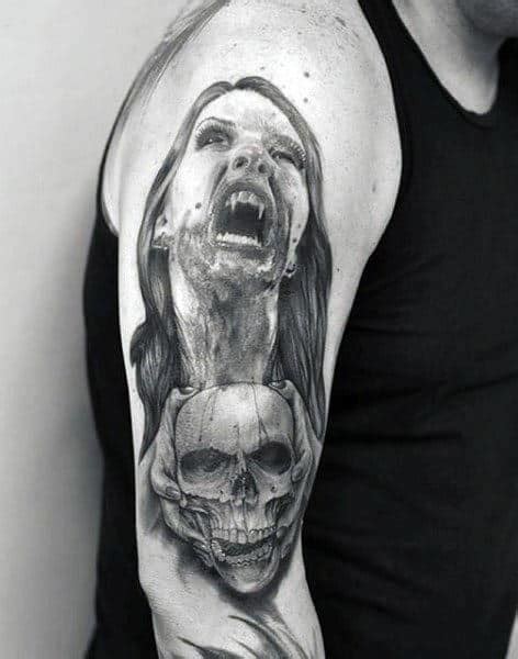 Vampire Skull Tattoo