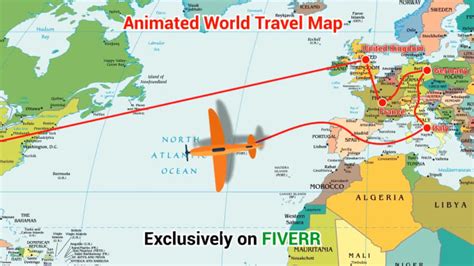 Create animated world travel map or animated street map by Hamjaiu | Fiverr