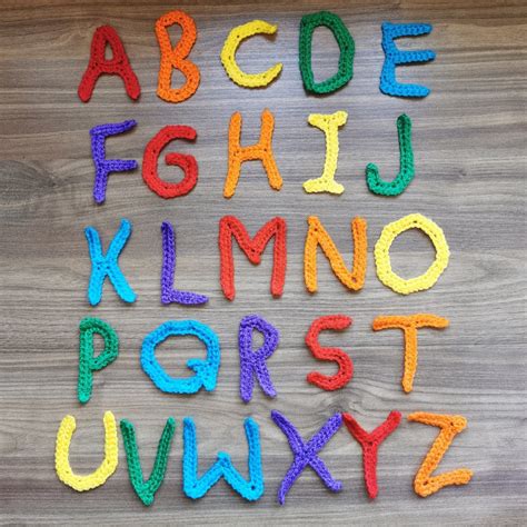 Alphabet Crochet Pattern Appliqué Letters Crocheted Uppercase Capital Letters Alphabet PDF ...