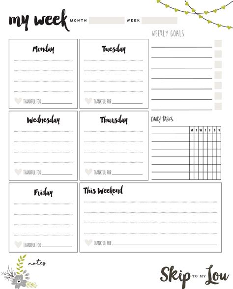 9 Places to Find the Best Free Planner Printables