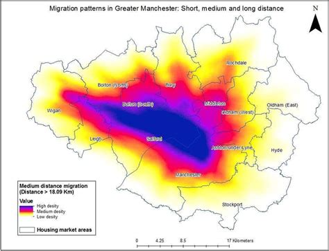 Migration flow patterns with long distances (more than 18.09 km) | Download Scientific Diagram