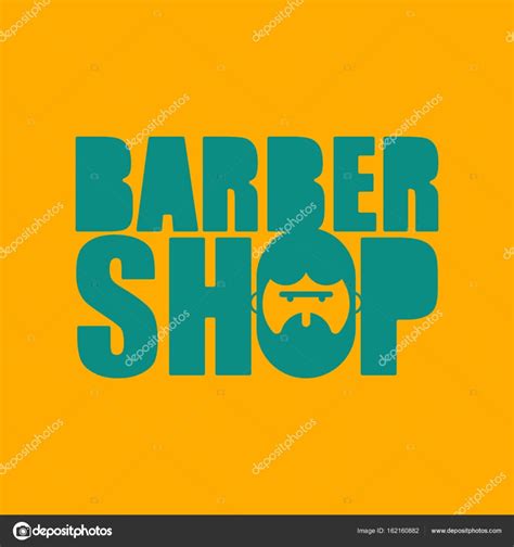 Barber shop logo. Emblem of hairdresser for men. Haircut beard s Stock Vector by ©popaukropa ...