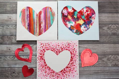 Valentine's Day Canvas Painting Ideas Easy - pic-lard