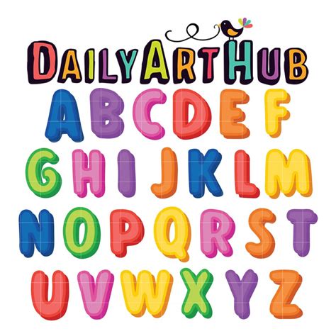 Cute Abc Alphabet Letters Clip Art