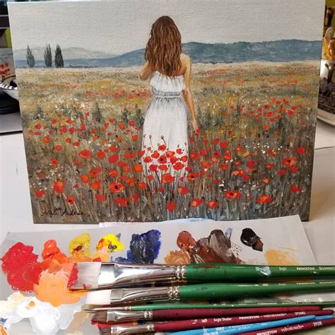 flower field painting tutorial - Tuba Bloggers Ajax