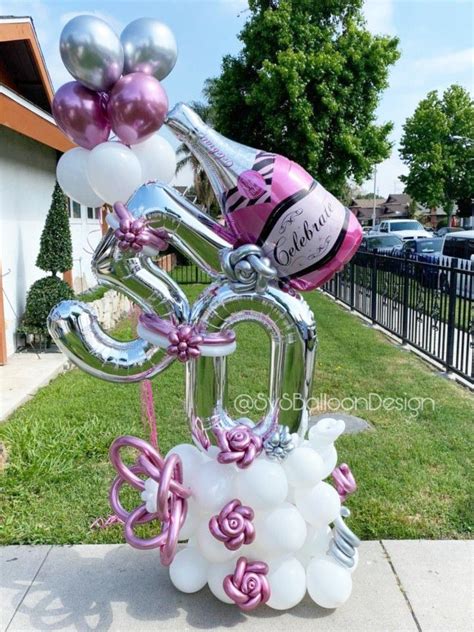 50th birthday balloon bouquet ideas - Annemarie Shank