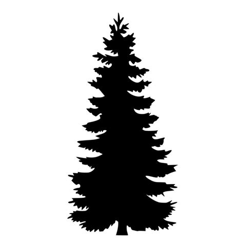 Cedar Tree Silhouette - ClipArt Best