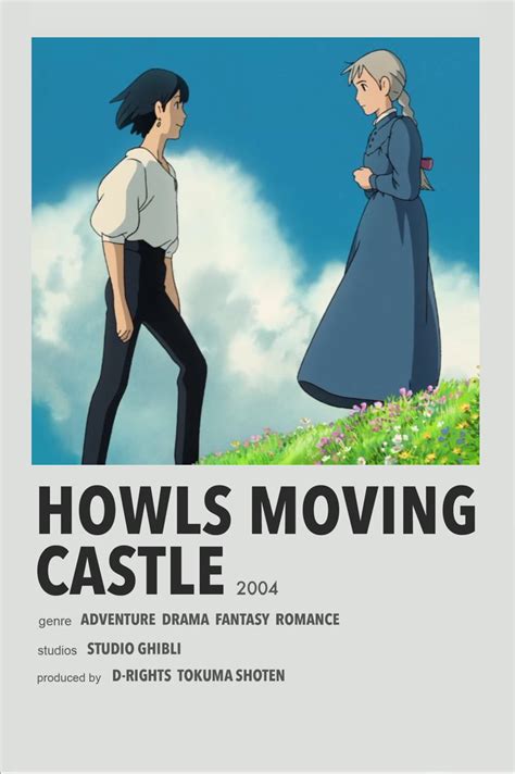 minimalist poster - Howl's moving castle | Affiches de films style minimaliste, Films japonais ...