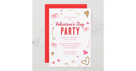 Valentines Day Party Invitations | Zazzle