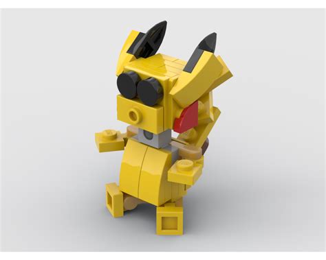 LEGO MOC Pikachu Pokemon by BuildMaster | Rebrickable - Build with LEGO