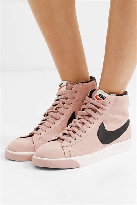 Nike Vintage Blazer Leather-Trimmed Suede High-Top Sneakers | Best Sneakers 2018 | POPSUGAR ...