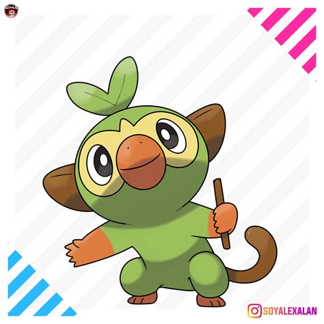 GROOKEY GRASS STARTER POKEMON SWORD SHIELD by Alexalan on DeviantArt