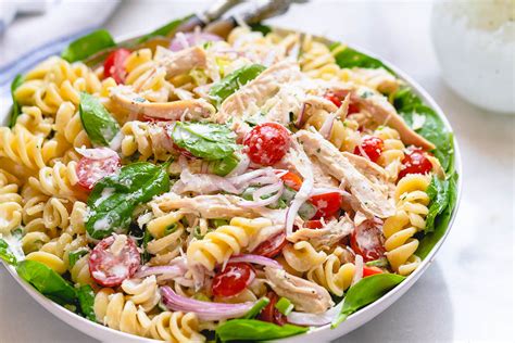 Chicken Pasta Salad with Creamy Ranch Dressing — Eatwell101