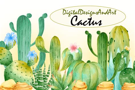 Wild cactus clipart