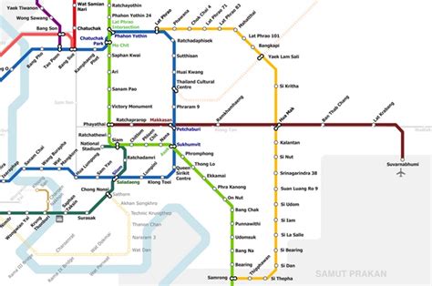 Bangkok Airport Rail Map