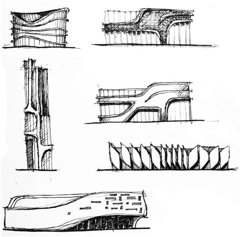 Architectural Sketches part 1 on Behance | Architecture design sketch, Architecture concept ...