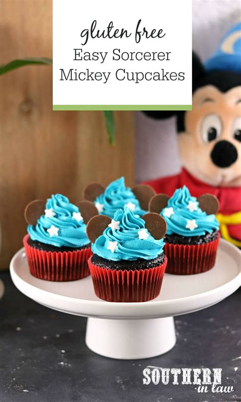 Southern In Law: Recipe: Easy Sorcerer Mickey Cupcakes (Gluten Free!)