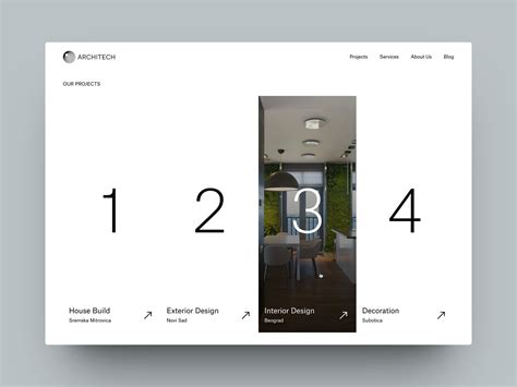 Architech - Our Projects Section by Miloš Vukadinović on Dribbble