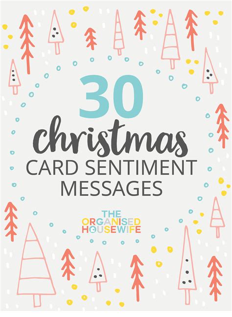 30+ CHRISTMAS CARD SENTIMENT MESSAGES - The Organised Housewife