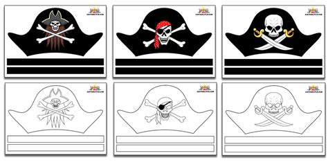 Printable Cut Out Printable Pirate Hat Template - Printable Templates Free