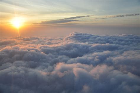 White clouds, sky, clouds, sunset, air HD wallpaper | Wallpaper Flare