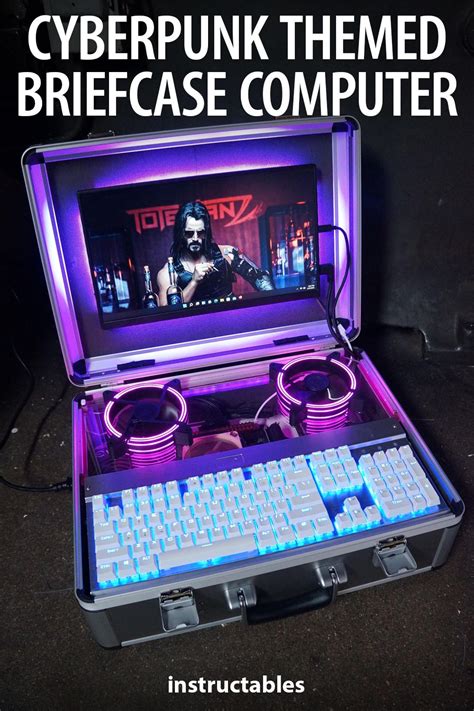 Cyberpunk Themed Briefcase Computer | Cyberpunk, Computer, Led case