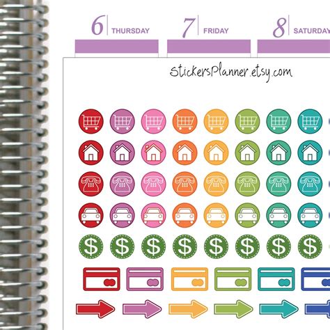 Weekly Planner Weekly Stickers Planner Stickers for Erin - Etsy