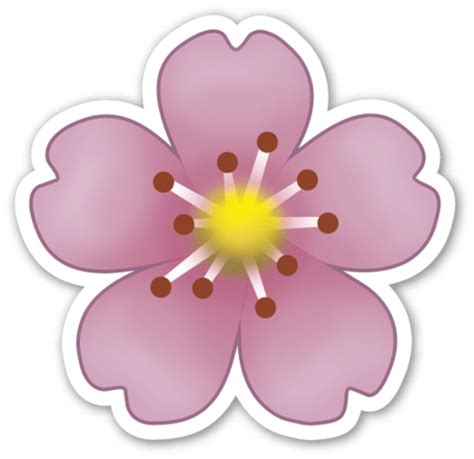 Purple Flower Emoji transparent PNG - StickPNG