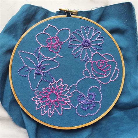 Simple Embroidery Designs Of Flowers