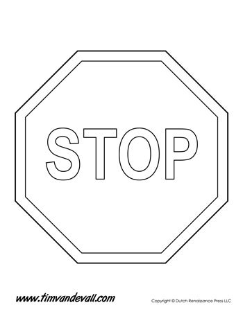 Free Printable Stop Sign Template