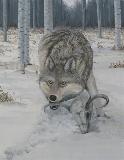 Winter Wolf oil painting 24"x36" | Wolf painting, Painting, Winter wolves