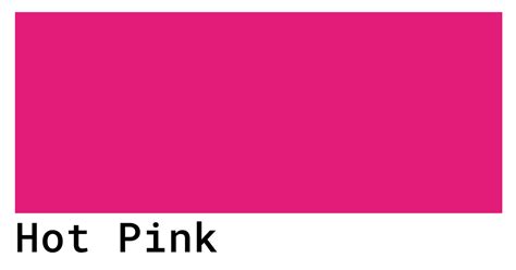 Hot Pink Color Codes - The Hex, RGB and CMYK Values That You Need