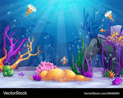 Underwater World Cartoon Pictures : Underwater Cartoon Vexels Beautiful Ai | Bodenswasuee