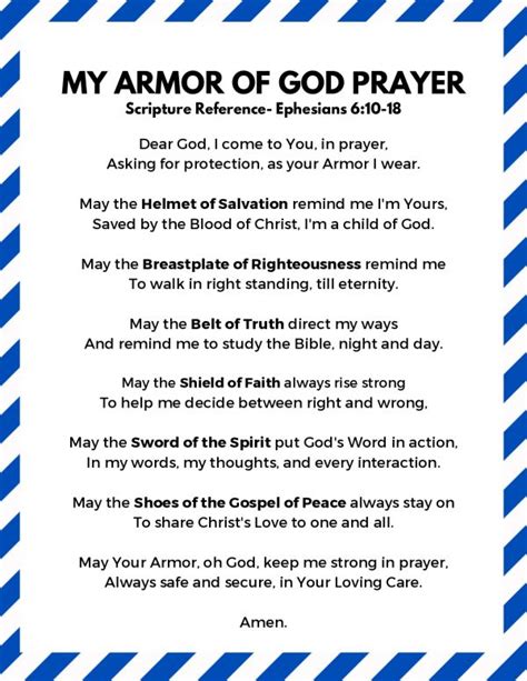 Full Armor Of God Prayer