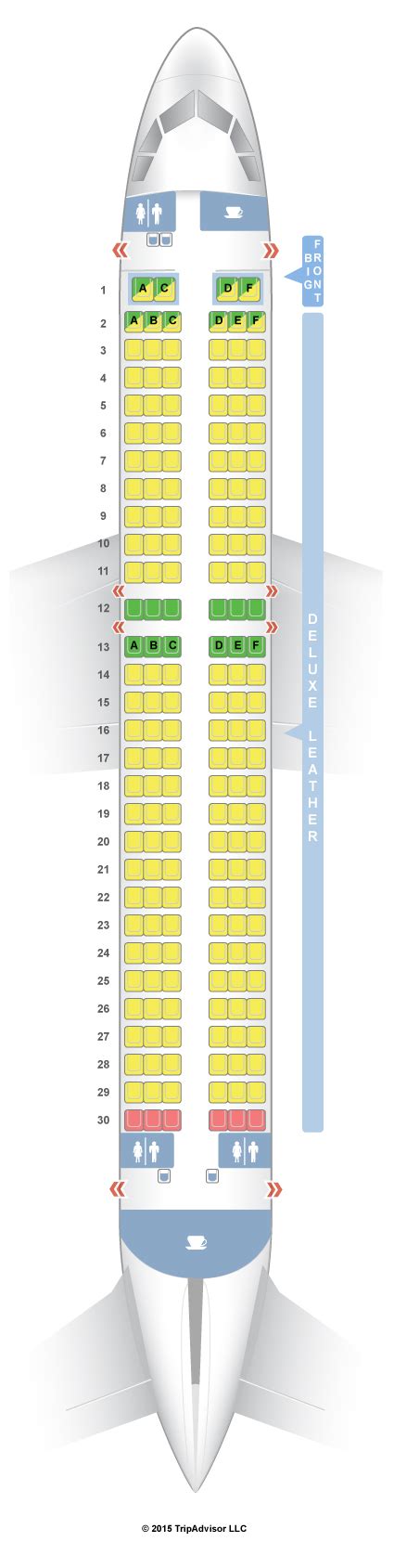 SeatGuru Seat Map Spirit Airbus A320 (320)