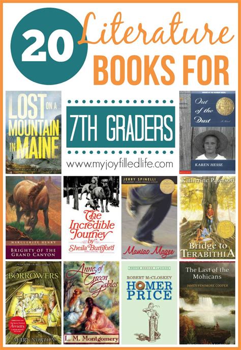 20 Literature Books for 7th Graders - My Joy-Filled Life