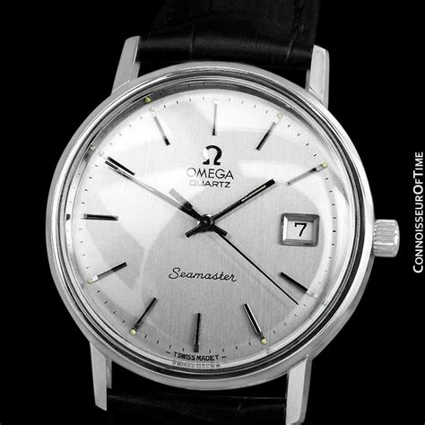 1978 Omega Seamaster Vintage Mens Quartz Stainless Steel Watch with Da - Connoisseur of Time