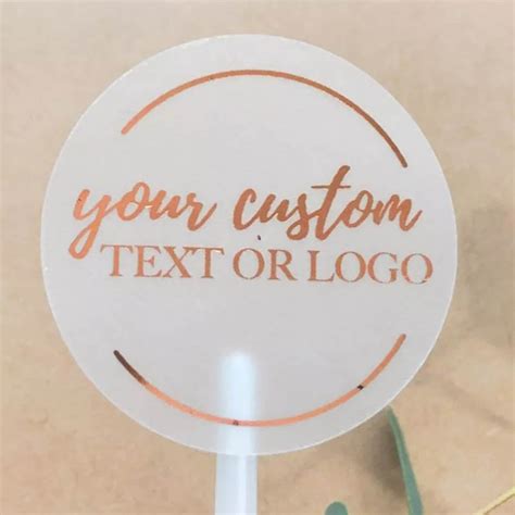 Custom Logo Labels Stickers Personalized Text Business Logo | Etsy