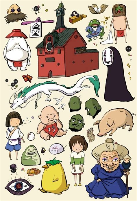 Spirited Away Characters | La città incantata, Chibi, Cartoni animati