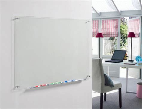 Clear Glass Dry-Erase Board with Aluminum Marker Tray - Audio-Visual Direct