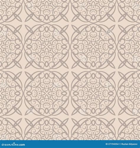 Beige wallpaper pattern stock vector. Illustration of frame - 27194354