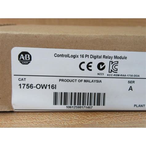 Allen Bradley 1756-OW16I Digital Relay Module 1756OW16I Factory Sealed - Mara Industrial