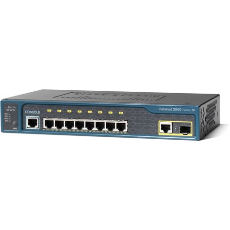 Cisco Catalyst 2960 8 Port 1 SFP Port Switch WS-C2960-8TC-S B&H