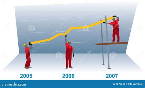 Business Growth Graph (vector) Stock Vector - Illustration of graph, hands: 1273661