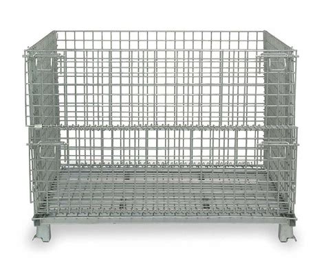 Foldable Wire Mesh Container Q235 50x100 Wire Mesh Pallet Cages