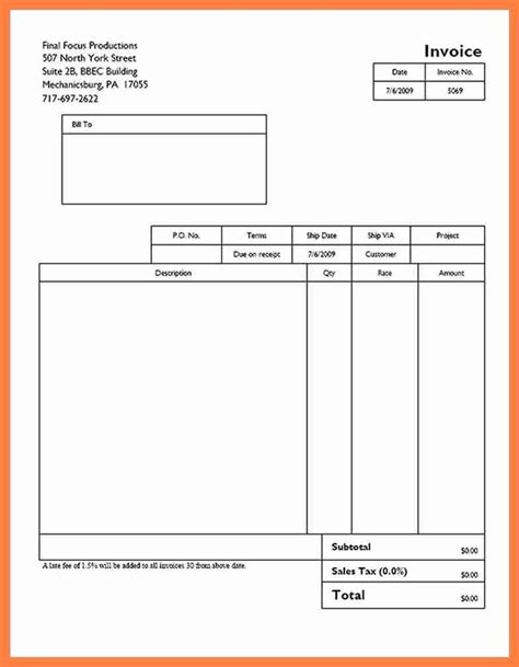 Quickbooks Invoice Templates * Invoice Template Ideas