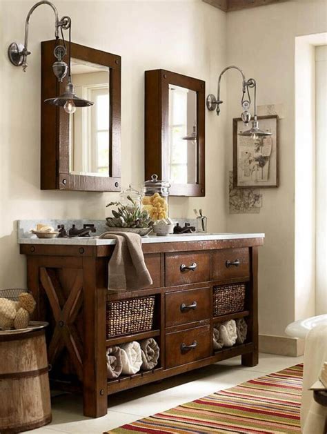 35 Best Rustic Bathroom Vanity Ideas and Designs for 2023