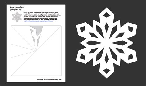 Paper Snowflake Templates | Free Printable Templates & Coloring Pages | FirstPalette.com