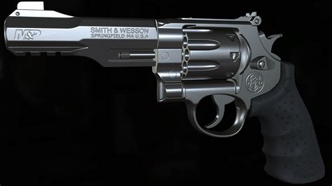 Revolver Smith & Wesson R8 — polycount